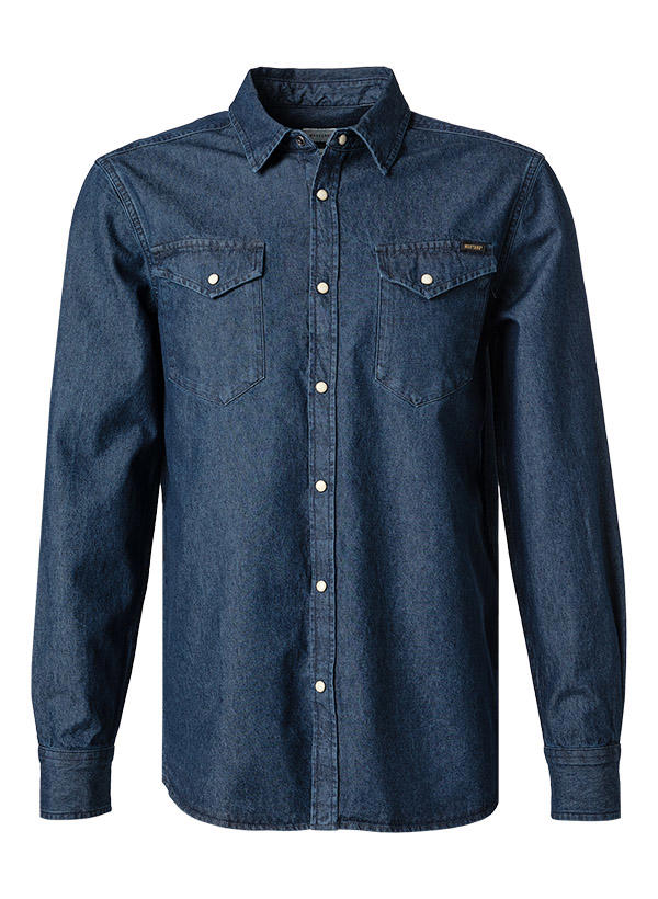 MUSTANG, Jeanshemd, Regular Fit, Baumwolle, mittelblau