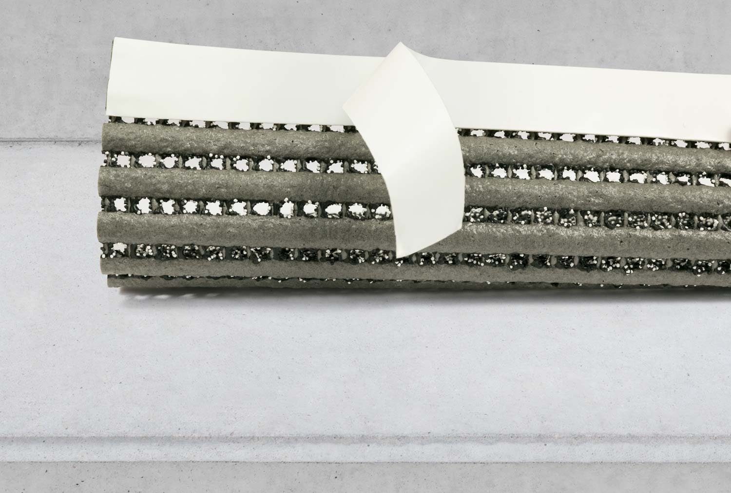 Stufenmatte Sicherheitsstufenmatte - Außenstufenmatte, Metzker®, Rechteckig, Höhe: 7 mm, 1 Stück - Salz/Pfeffer