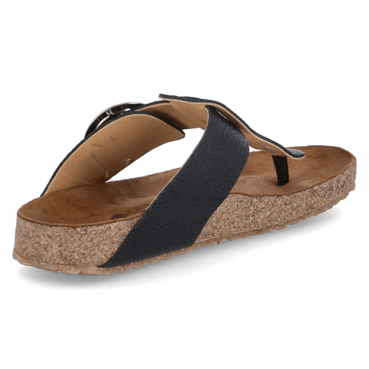 HAFLINGER Klassische Sandalen schwarz 2021 Round Buckle Corinna