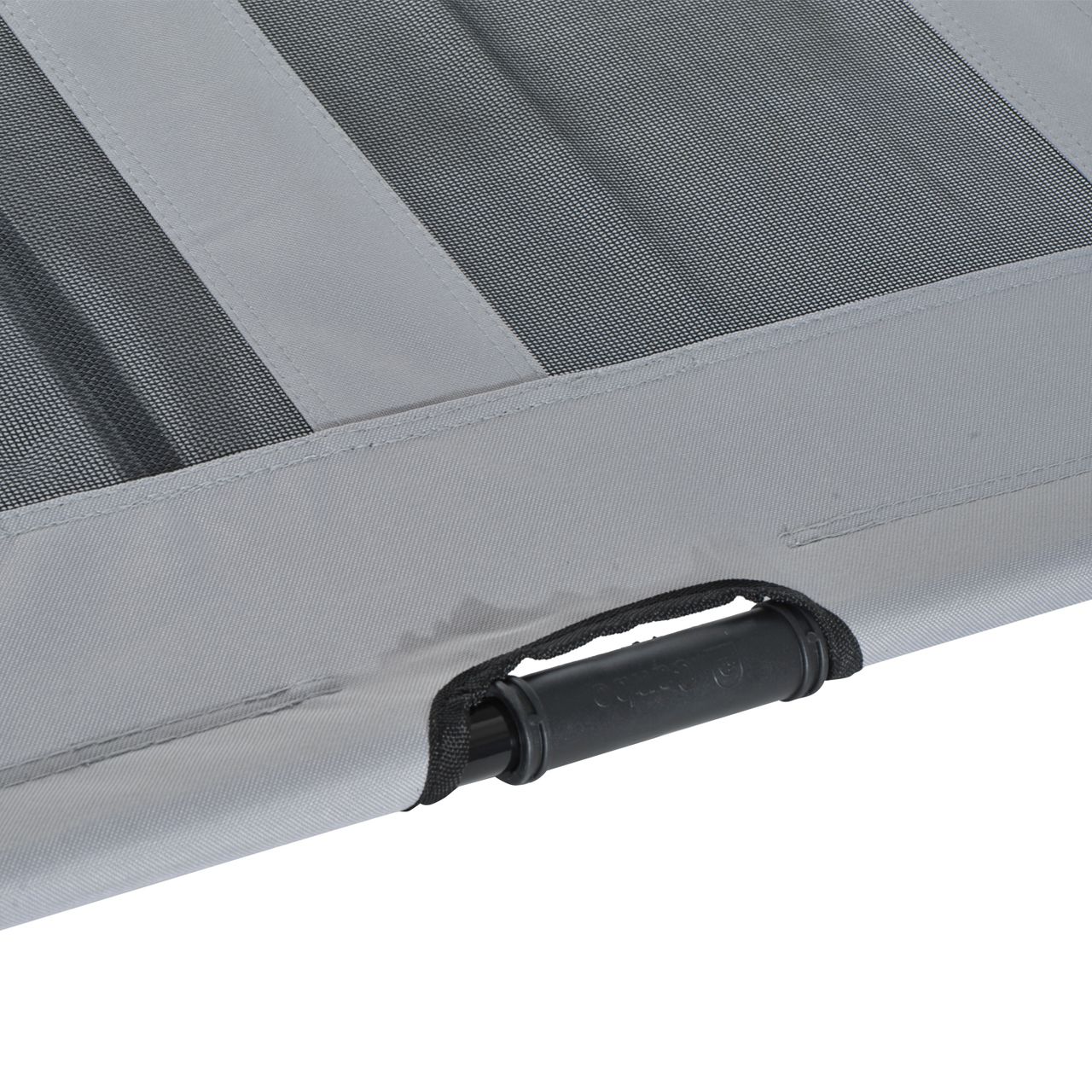 PawHut Haustierbett mit Baldachin Erhöhtes Hundebett Hundeliege outdoor Grau