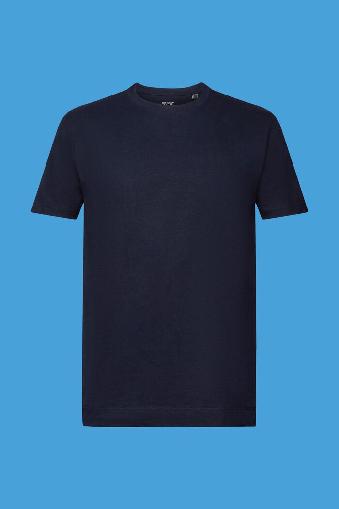 T-Shirt aus Baumwolle-Leinen-Mix