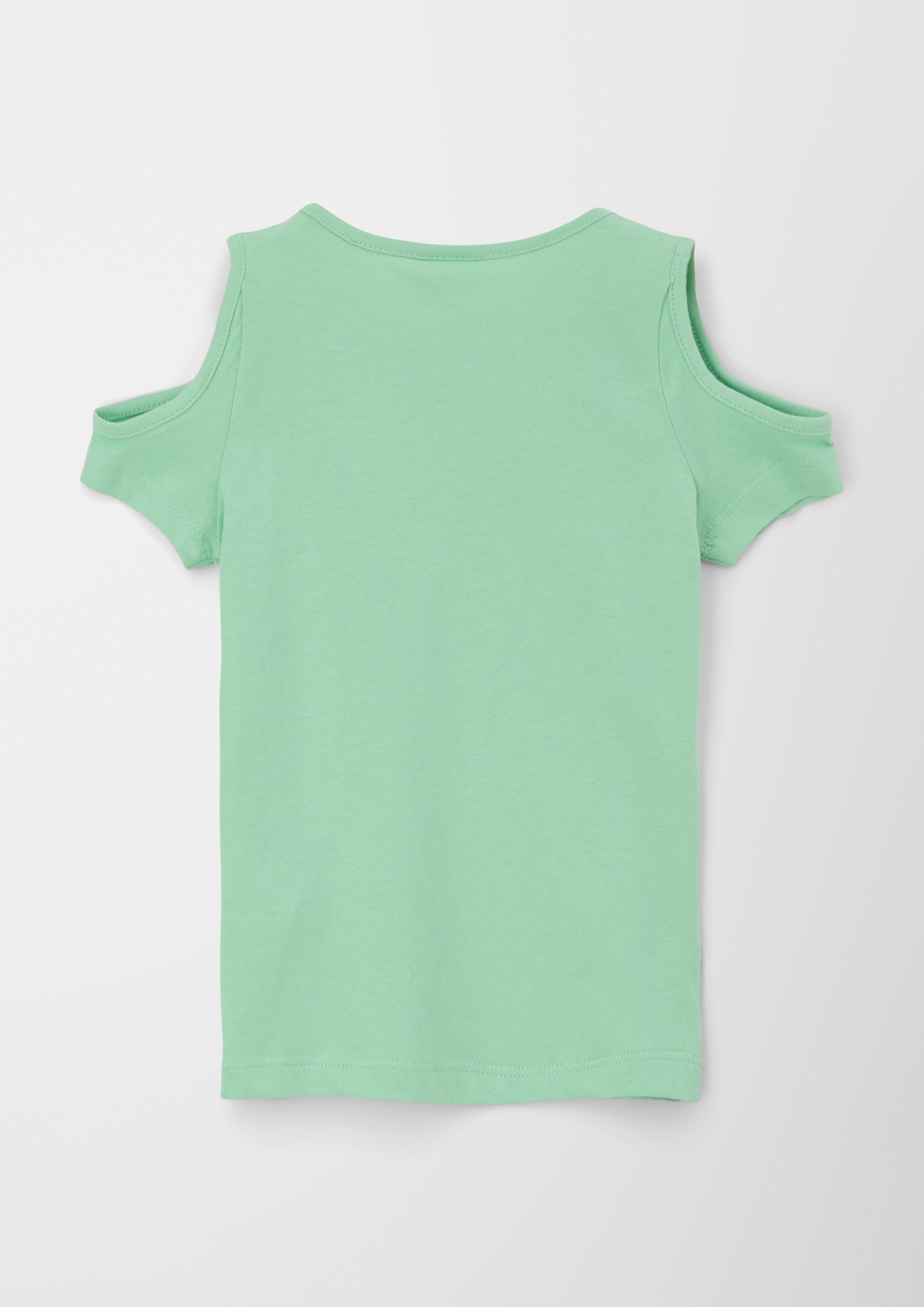 T-Shirt mit Glitzer-Print  2130573-7300