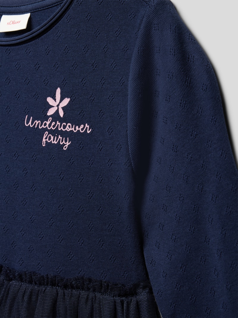 Kleid mit Tüll-Rock Modell 'Back to school' in marineblau