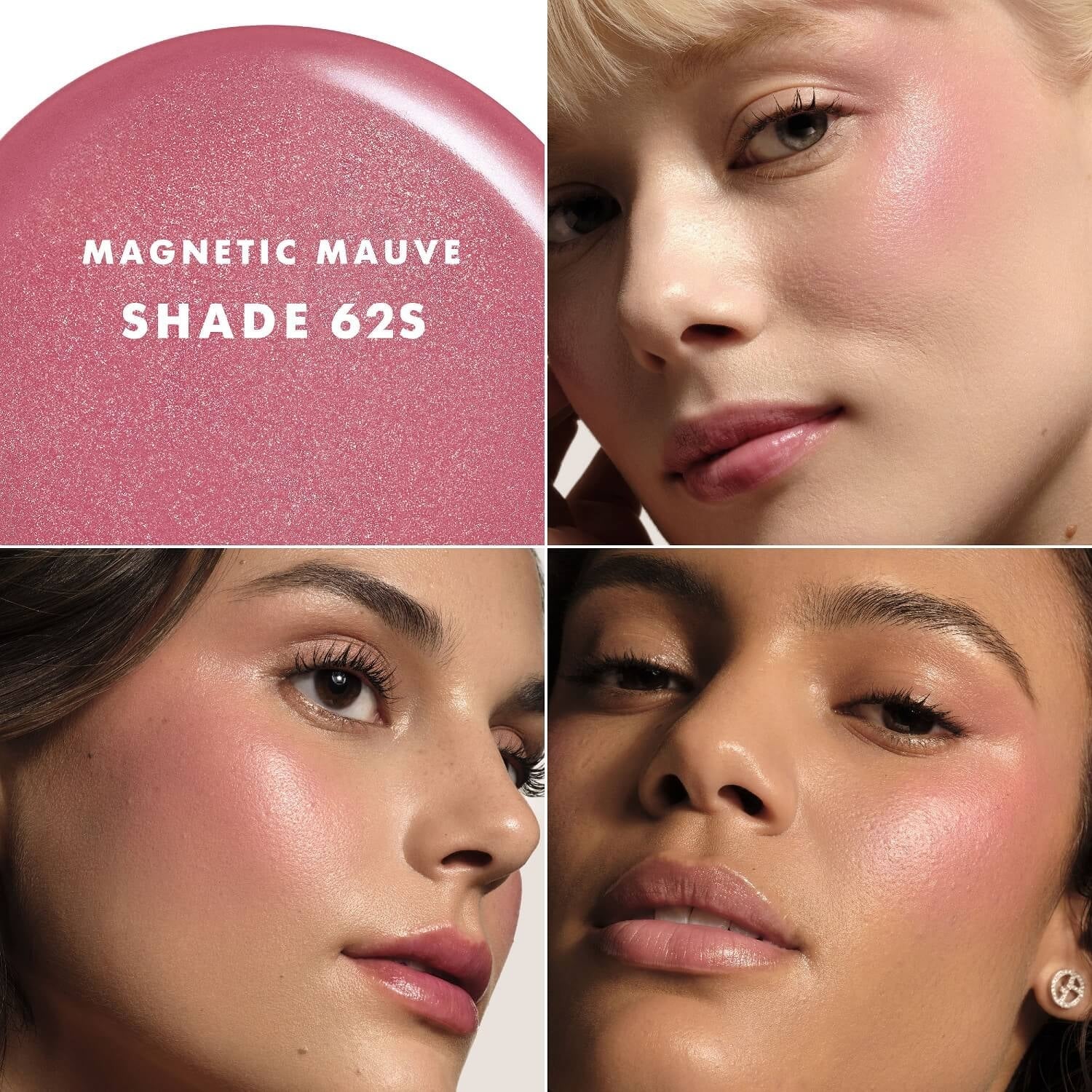 Face Luminous Silk Cheek Tint Shine - kremowy róż