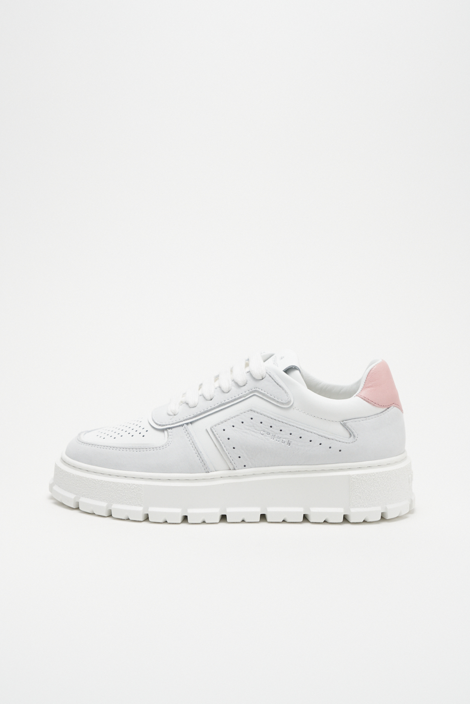 CPH332 leather mix white/light rose