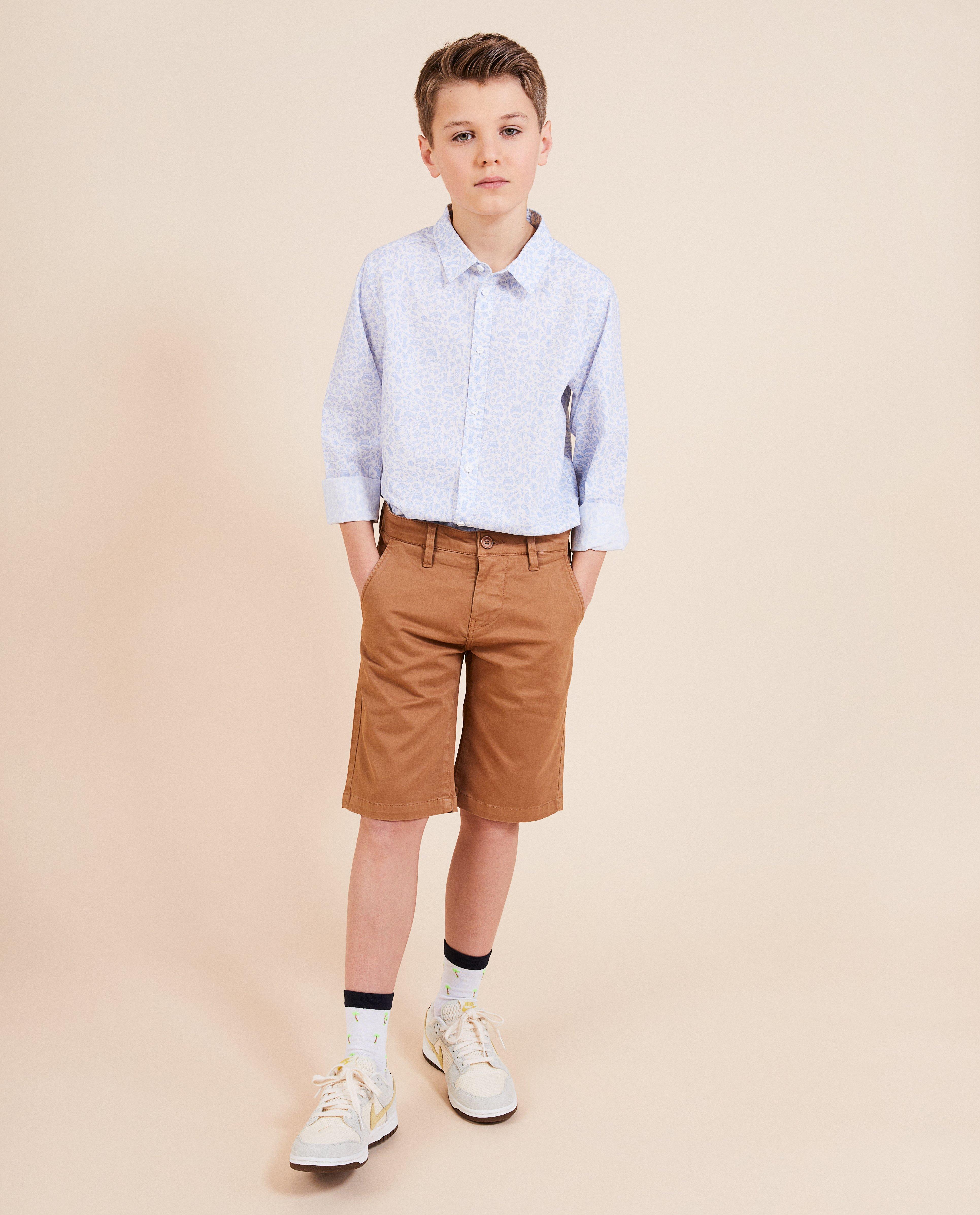 Pantaloni scurți Kidz Nation Brown, maro festiv