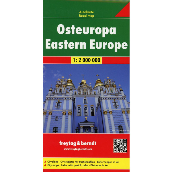 Osteuropa, Autokarte 1:2.000.000 - Straßenkarte