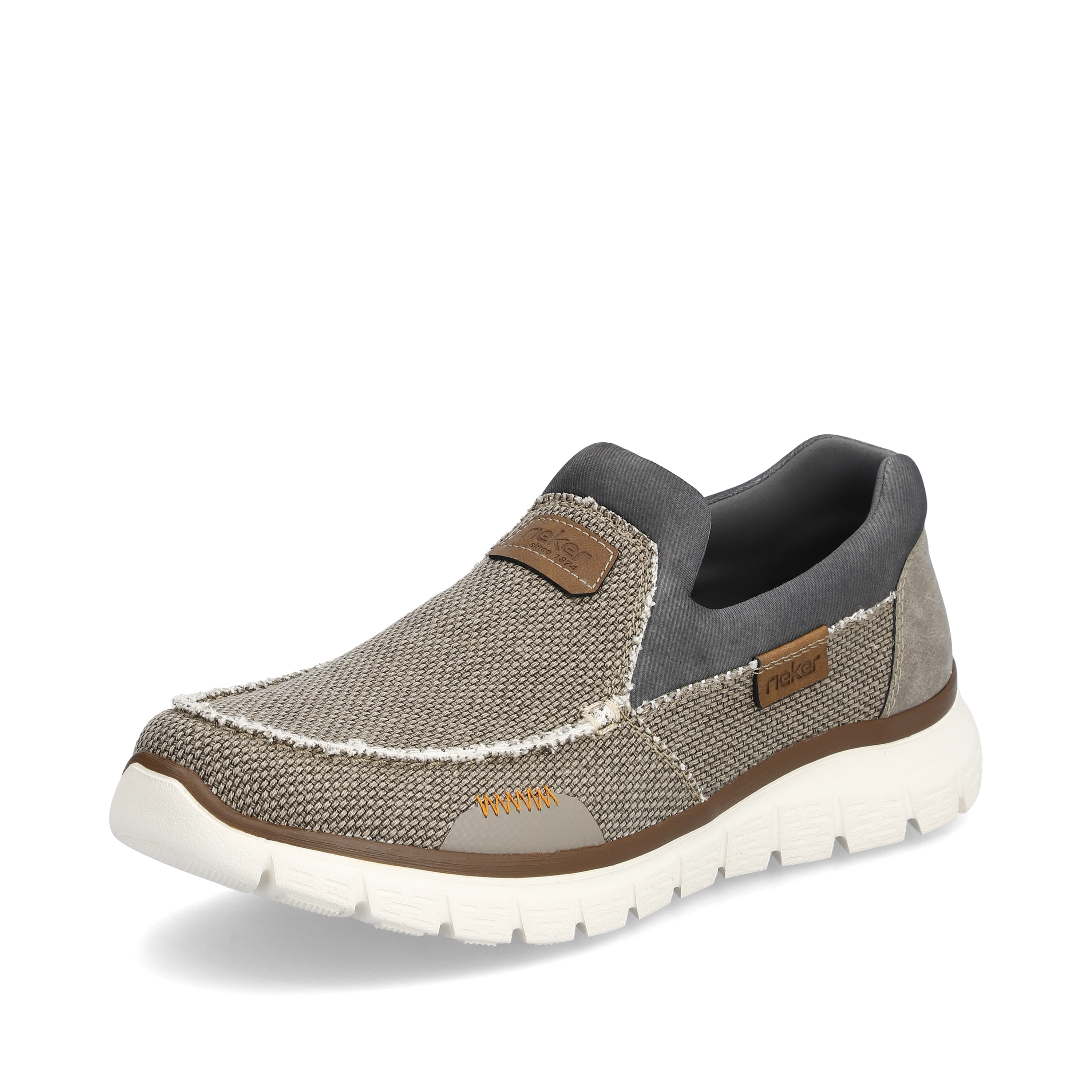 Rieker Herren Slipper beige-grau