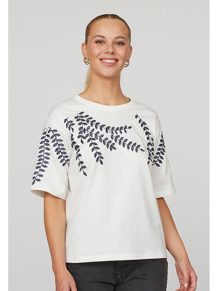 SisterS point Shirt in Weiß/ Dunkelblau günstig kaufen
