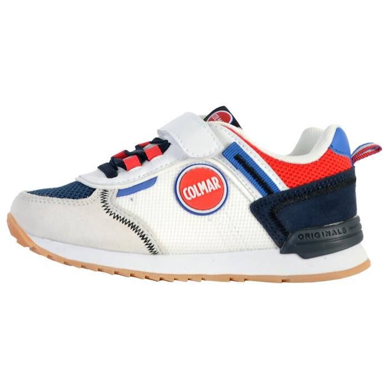 Basket Cuir Enfant Colmar Travis Sport Bold Y0 blanc