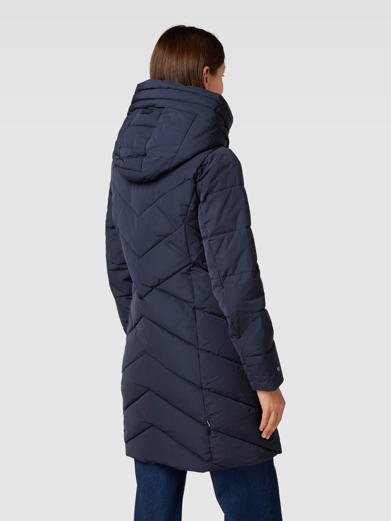 Steppjacke mit Kapuze Modell 'FORMIN' in dunkelblau