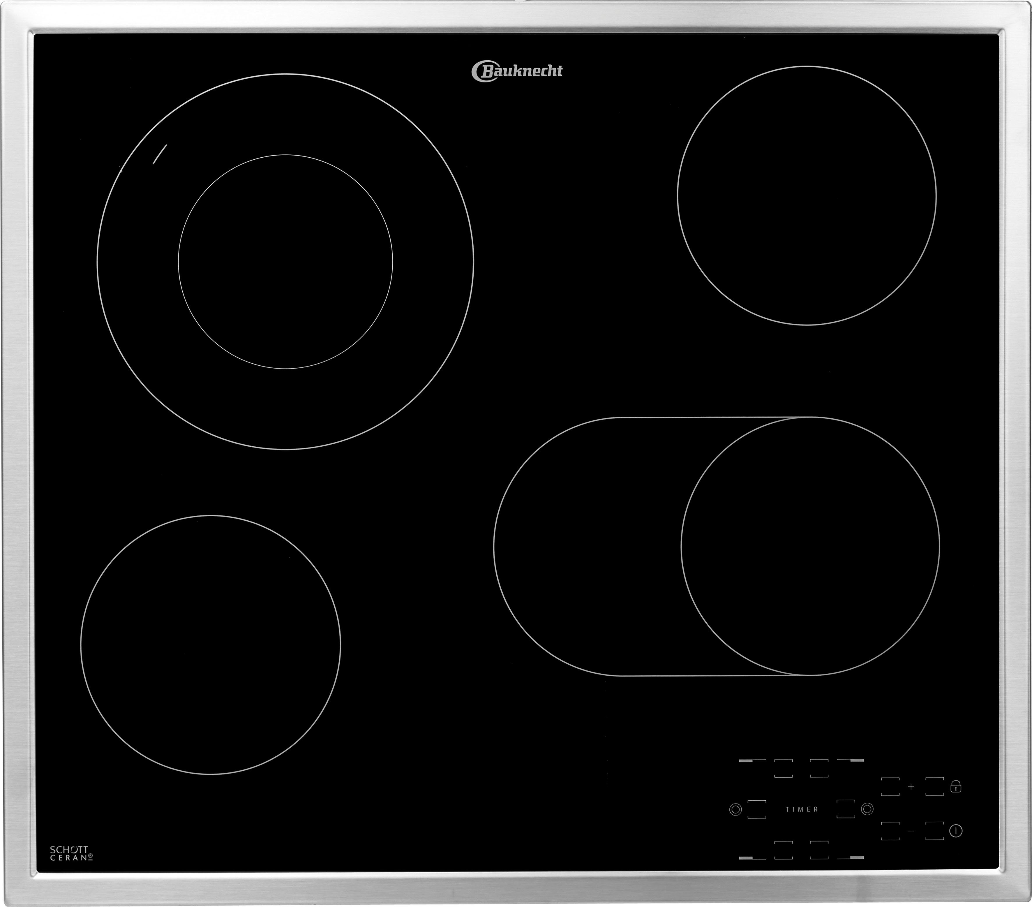 BAUKNECHT Backofen-Set BAKO ISLAND, mit 2-fach-Teleskopauszug, Hydrolyse