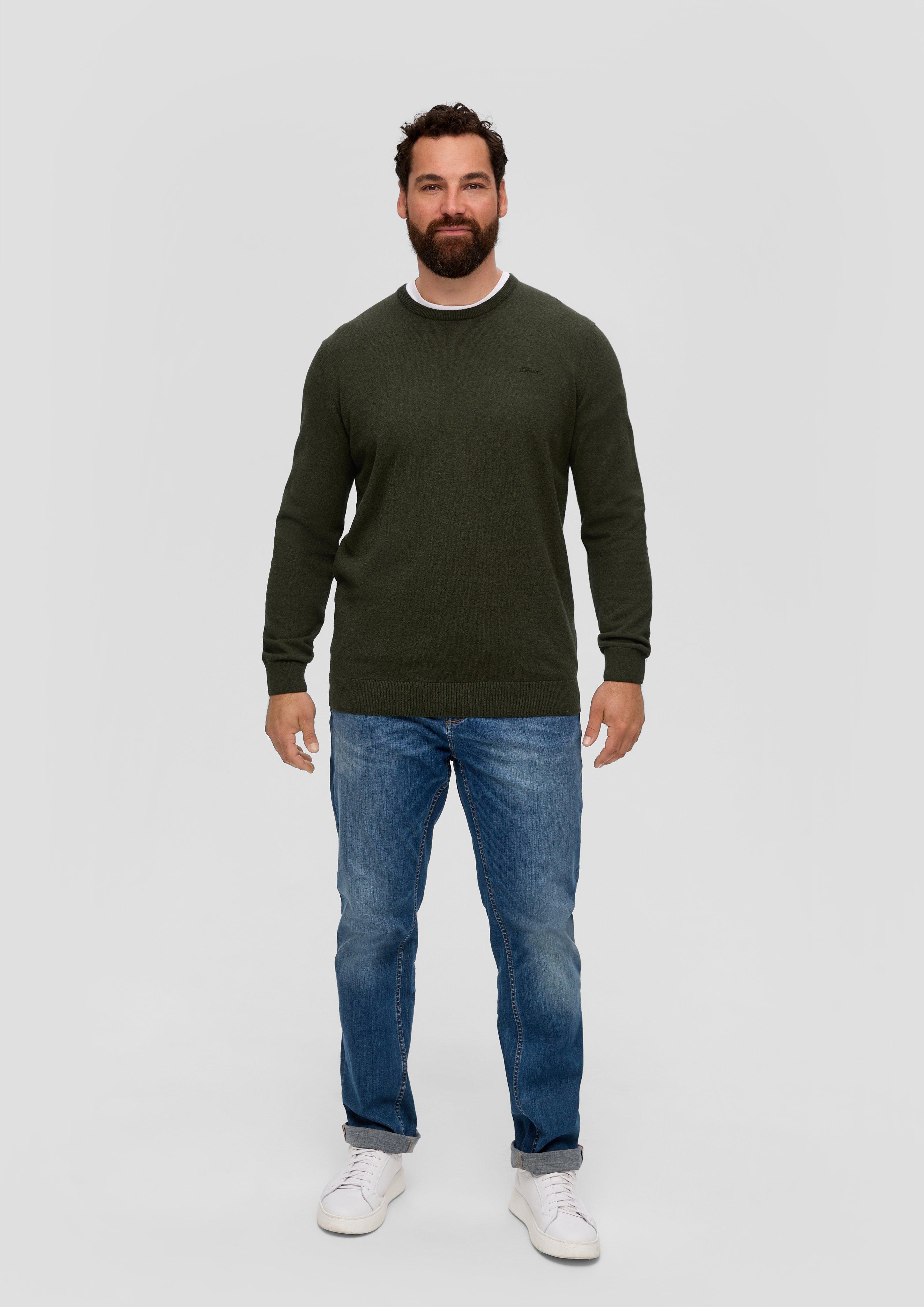 Strickpullover mit Logo-Stickerei  2148210-79W0