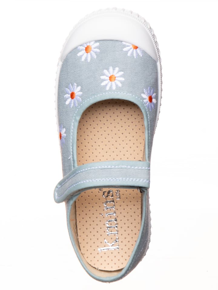 kmins Spangenballerinas in Hellblau günstig kaufen
