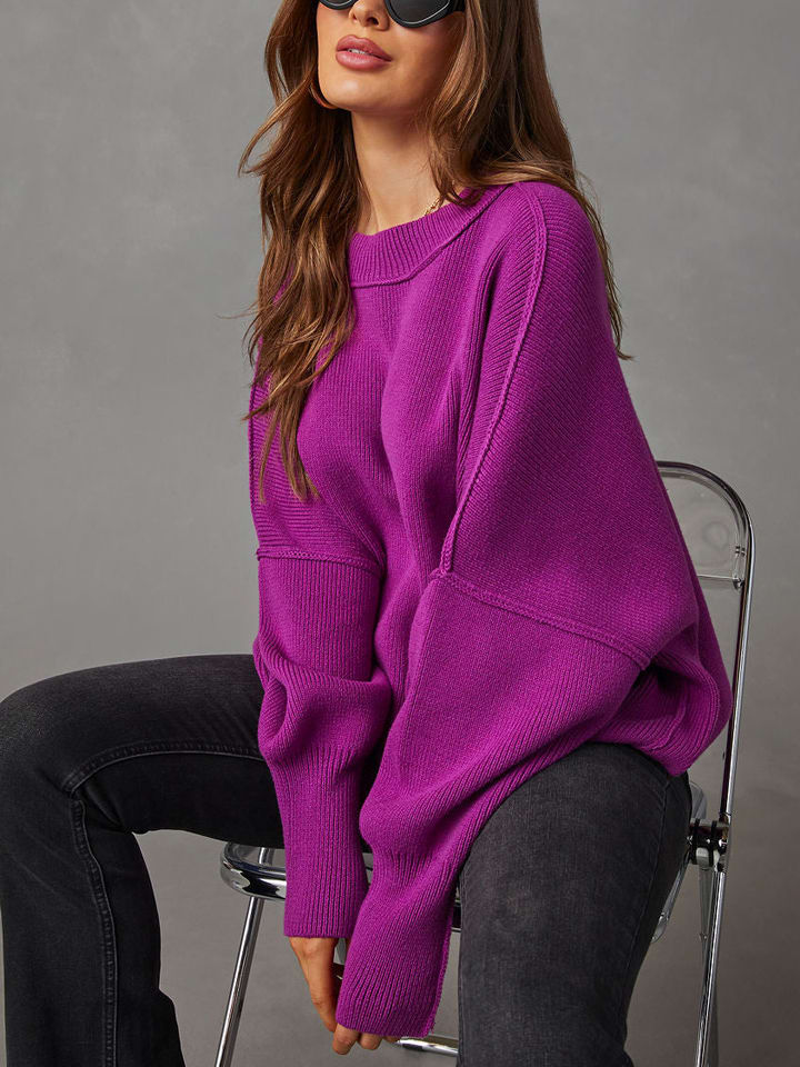 Milan Kiss Pullover in Aubergine günstig kaufen
