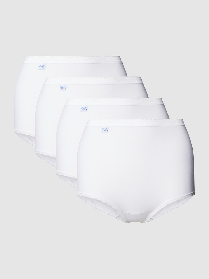 Pants mit Spitze im 4er-Pack in weiß