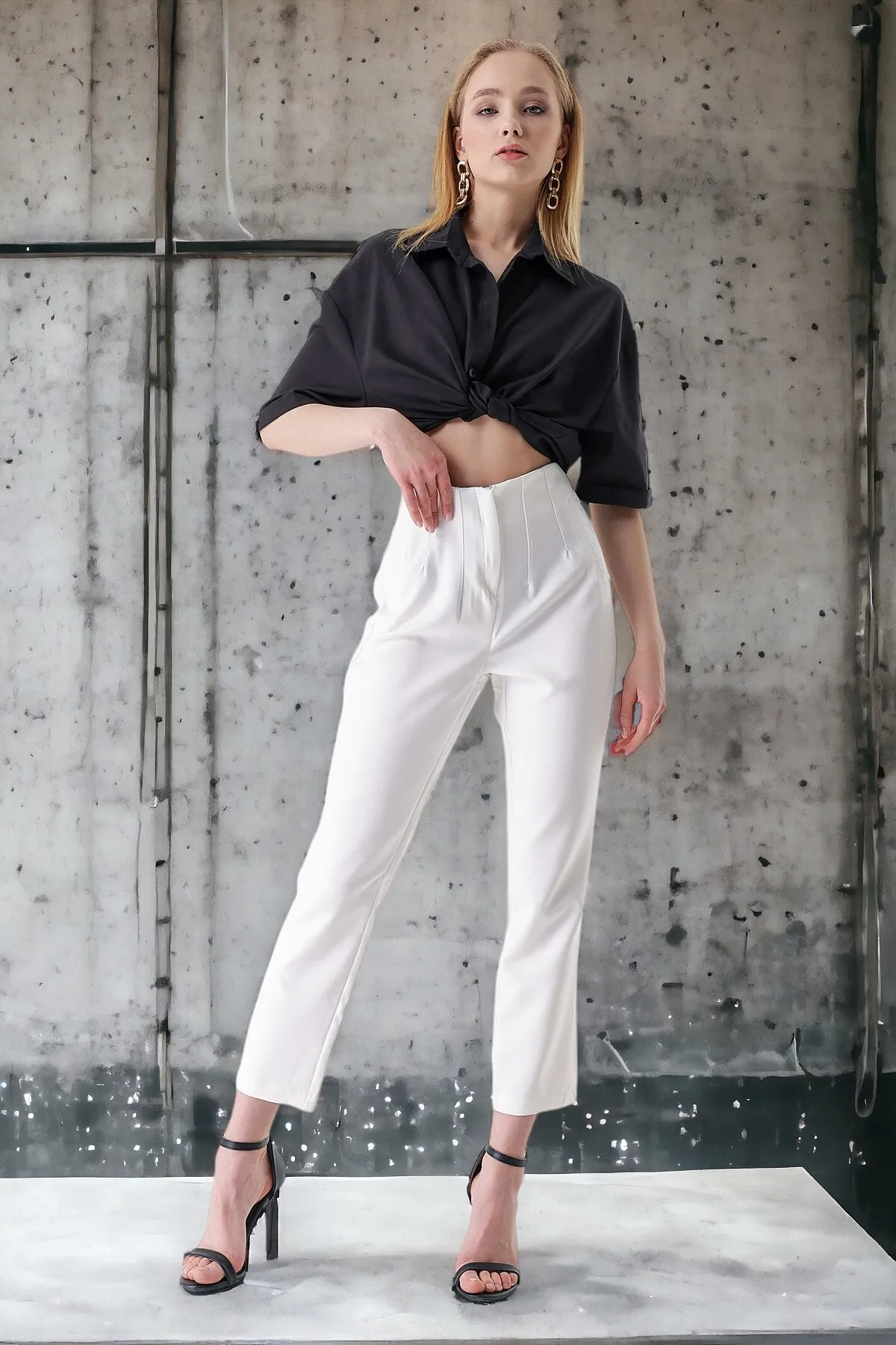 HAKKE  Hose mit hohem Bund und doppeltem Schlag