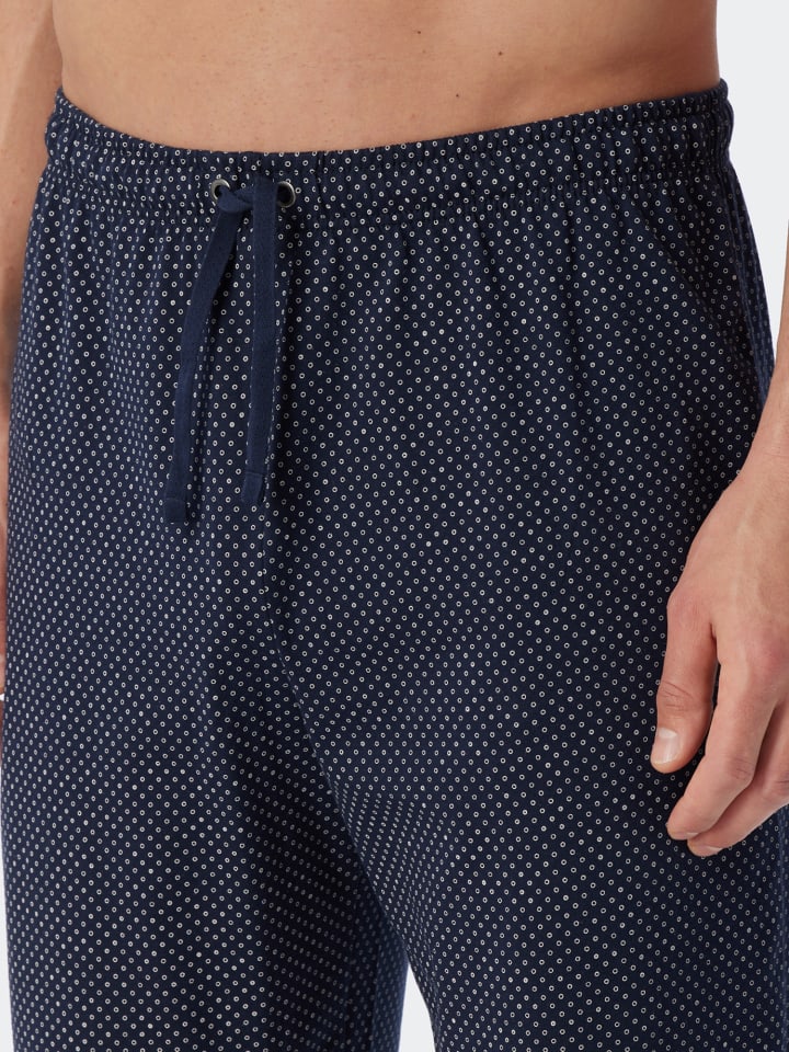 Schiesser Pyjama Ebony in Blau günstig kaufen