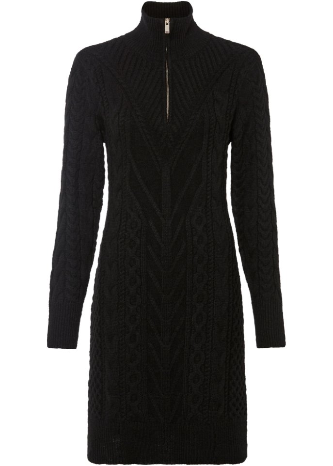 Strickkleid mit Reißverschluss