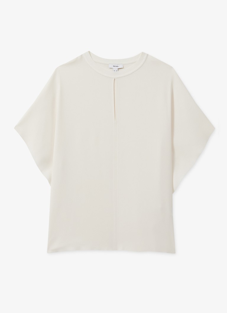 Top Reiss Tania con maniche a farfalla