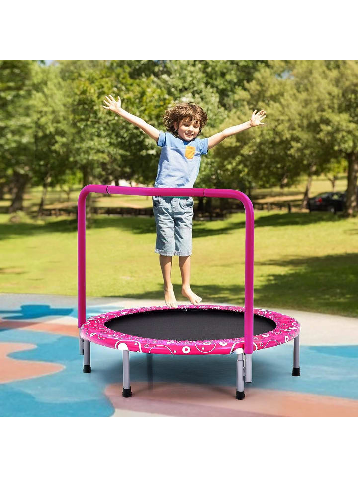 COSTWAY Mini Trampolin in Rosa günstig kaufen 92 cm
