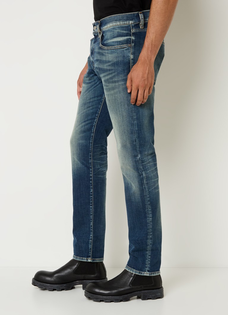 Vaqueros Diesel D-Strukt slim fit 2019, spalare inchisa la culoare