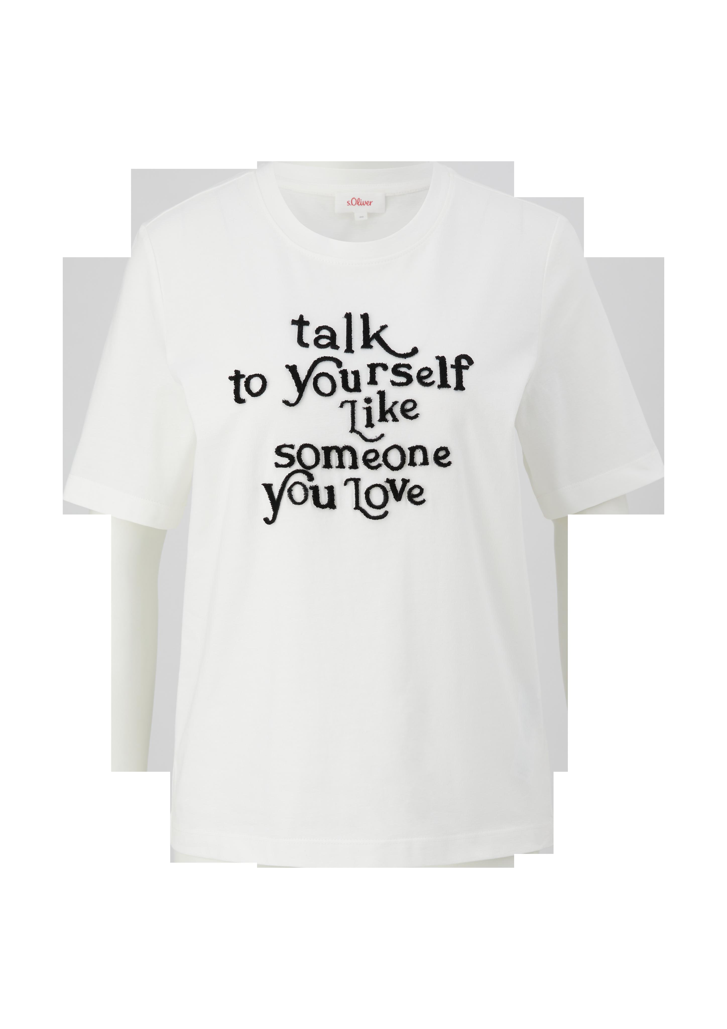 T-Shirt mit Flockprint  2132771-02D0