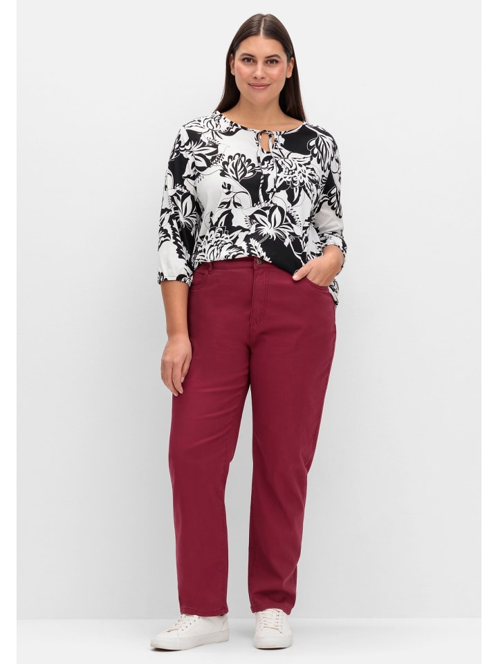 sheego Jeans in bordeaux günstig kaufen