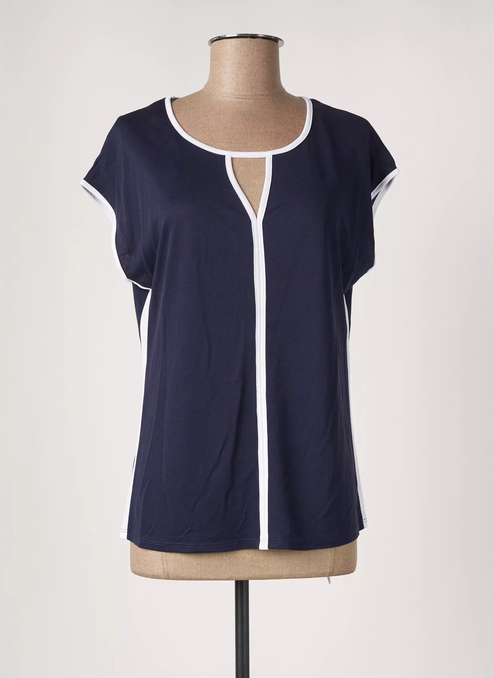 Marble Tshirts Femme couleur bleu