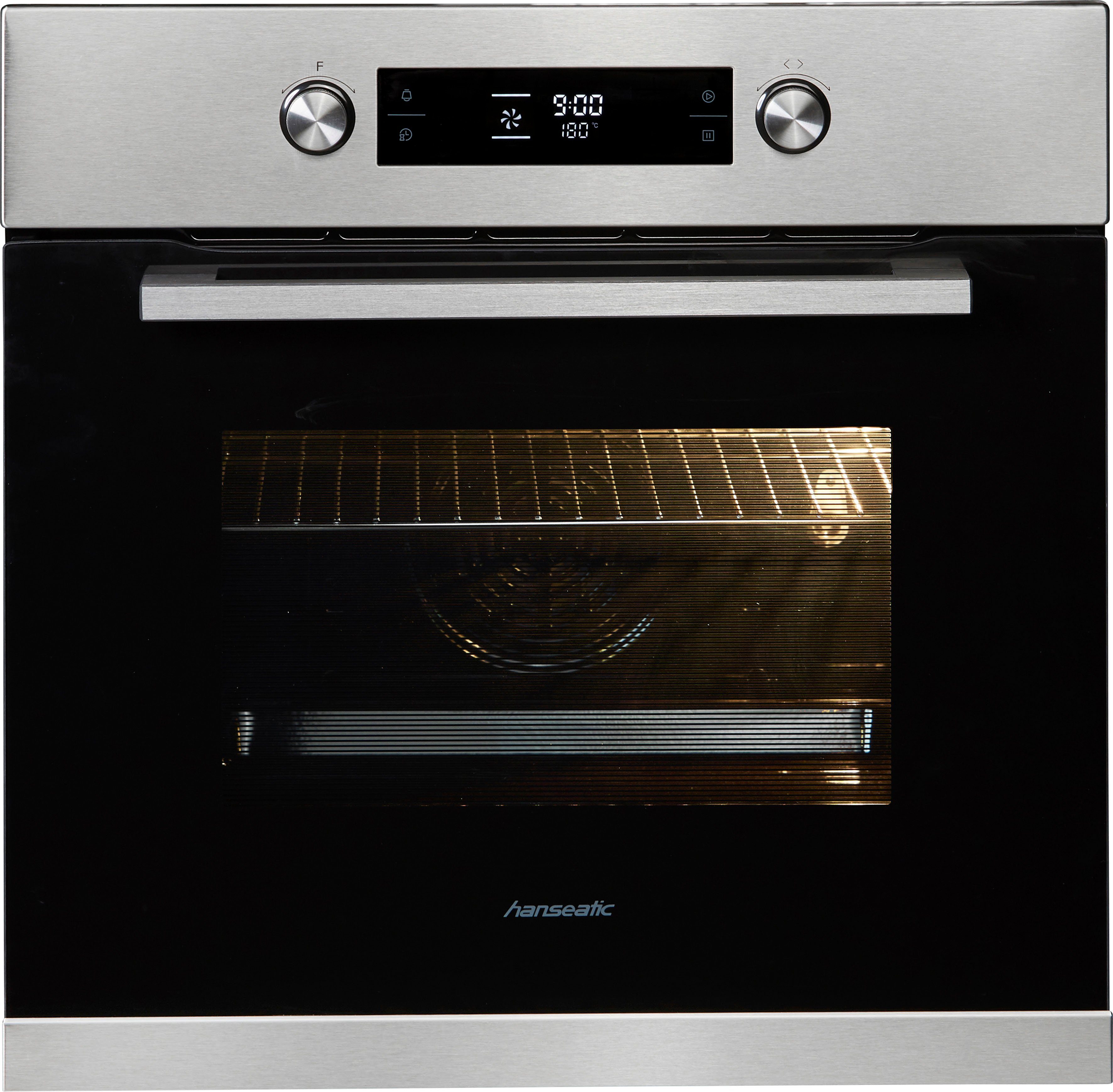 Hanseatic Einbaubackofen 65M90E3-E11B200, mit 2-fach-Teleskopauszug