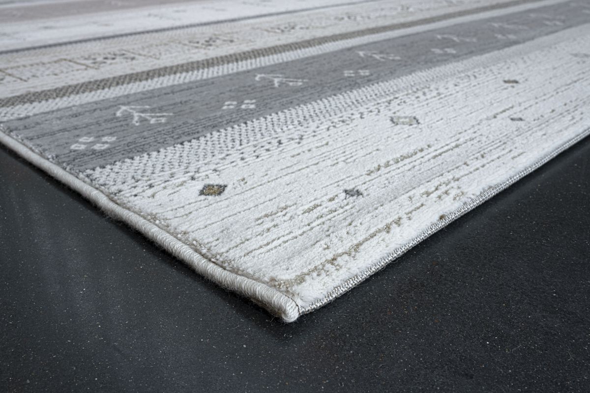 Webteppich Tuareg 2.0 Braun Grau 80 x 150 cm
