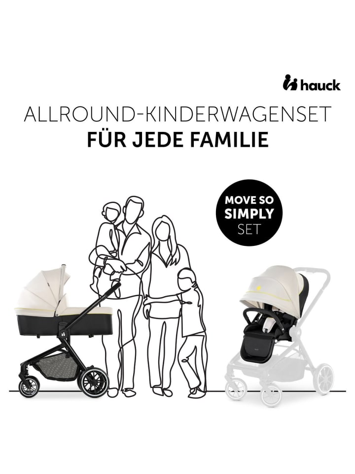 Hauck 3in1 Kinderwagen-Set Move so Simply Trio in beige günstig kaufen onesize