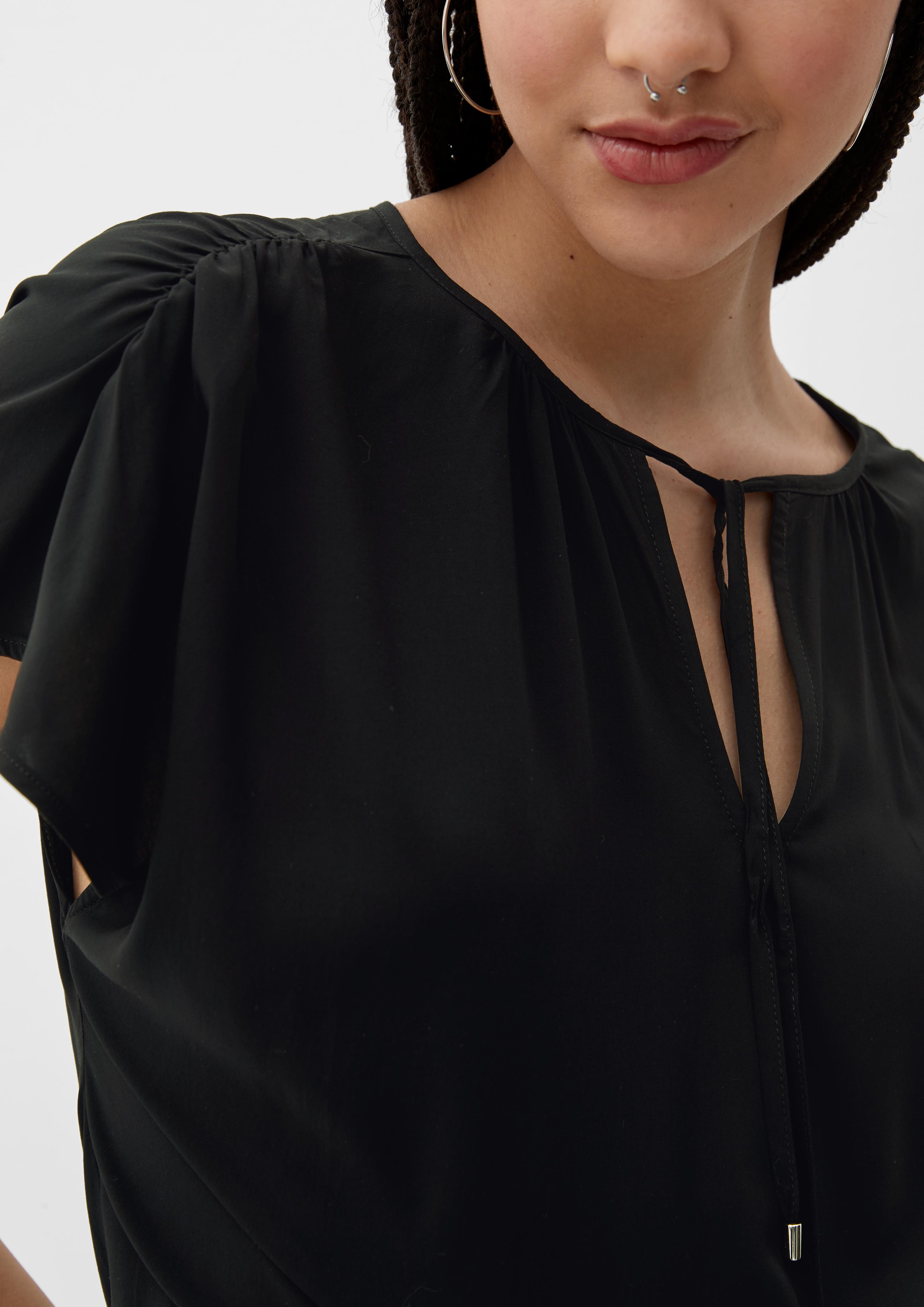 Viskosebluse mit Raffung  2130782-9999