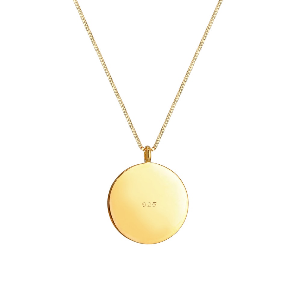 Elli Elli Collier Plaquette Étoile Pendentif Vintage Look Collier Femme - (925/1000) A collier