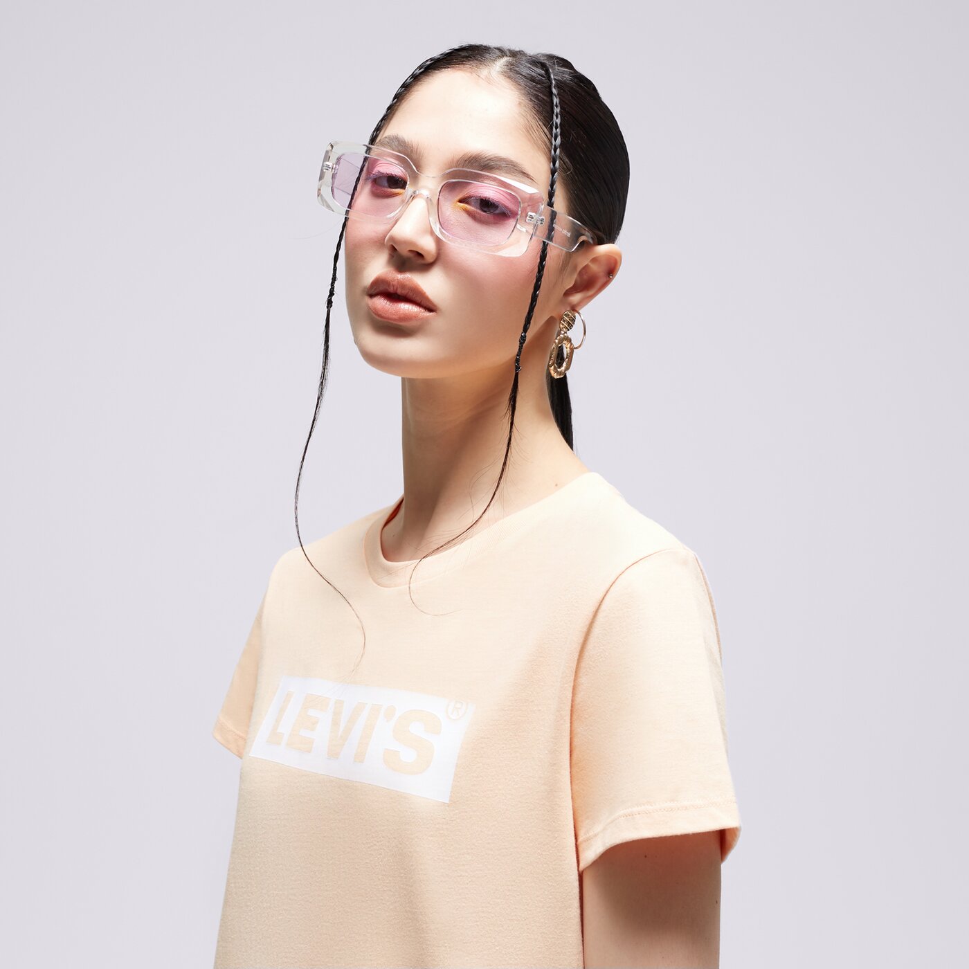 LEVI'S T-SHIRT THE PERFECT TEE NEUTRALS Gelb