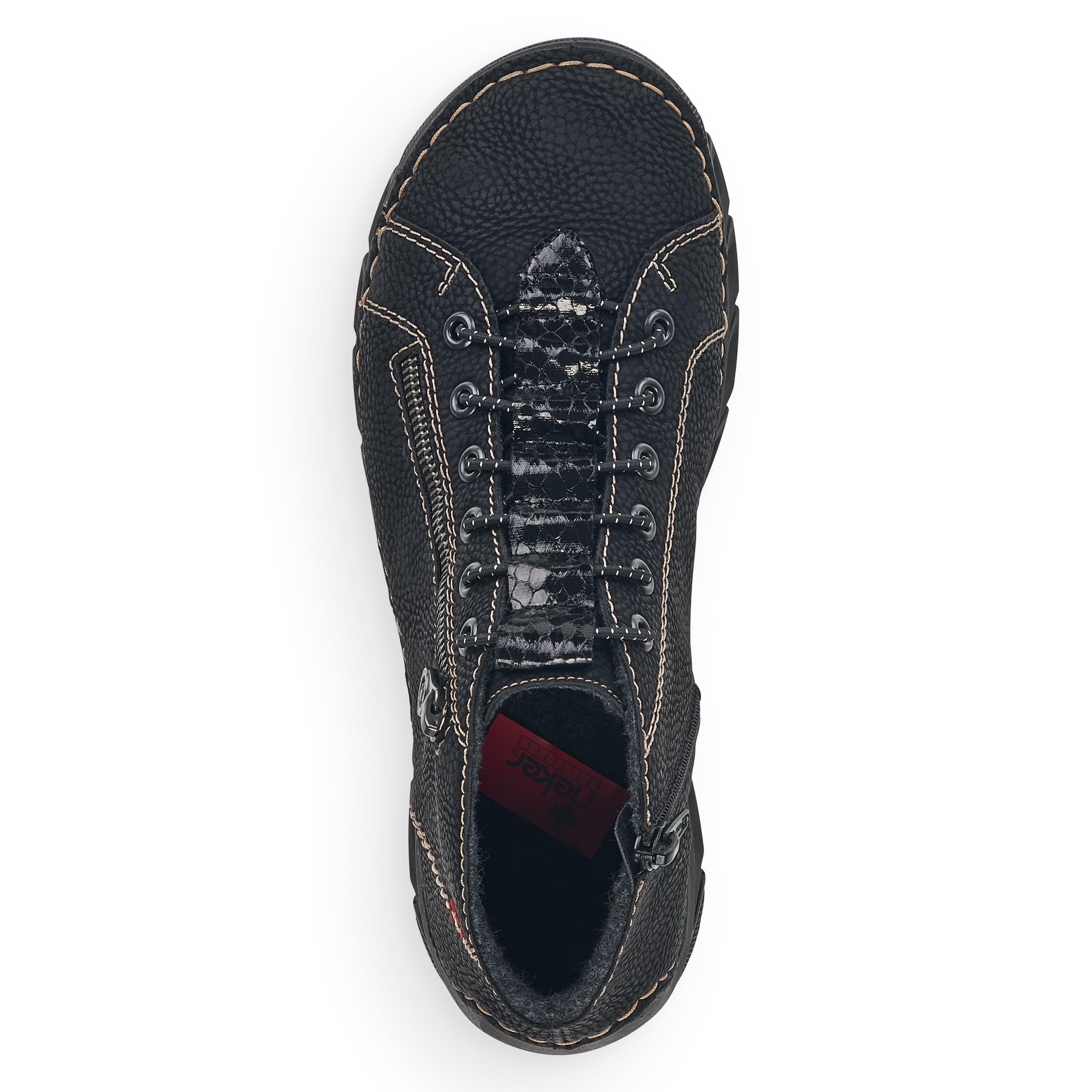 Rieker Damen Slipper tiefschwarz