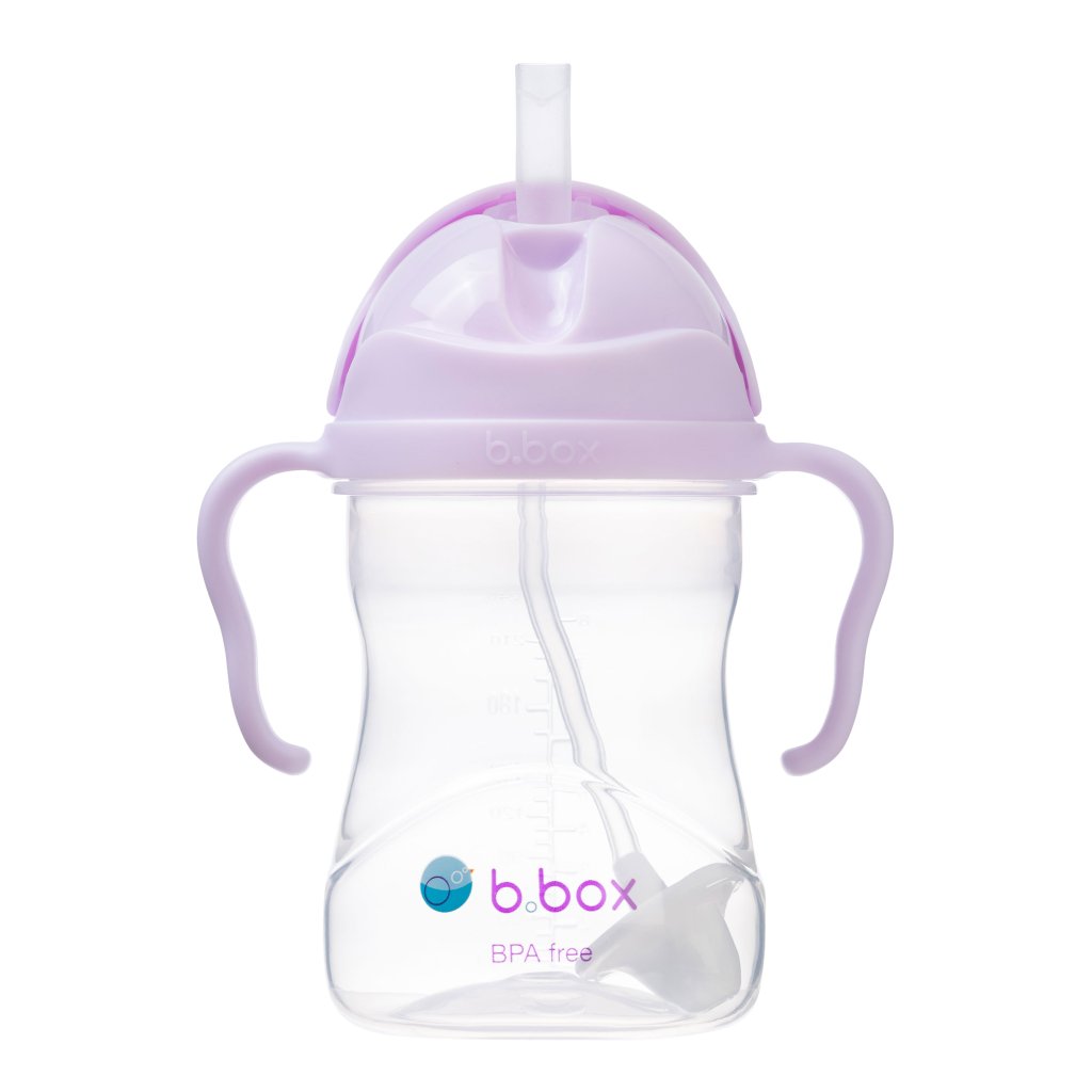 b.box Trinklernflasche mit dynamischen Strohhalm 240 ml – Gelato Brombeer