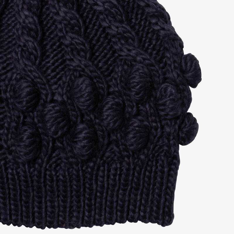 Bonnet fille tricot fantaisie marine Catimini