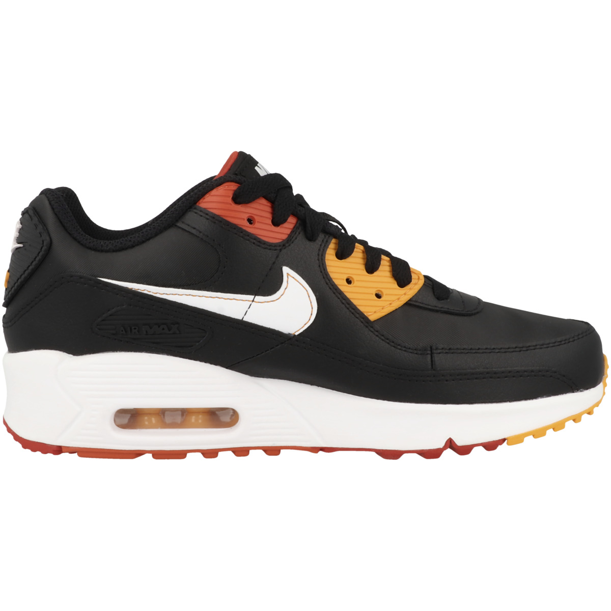 Nike Performance Air Max 90 Leather (GS) Sneaker Low schwarz