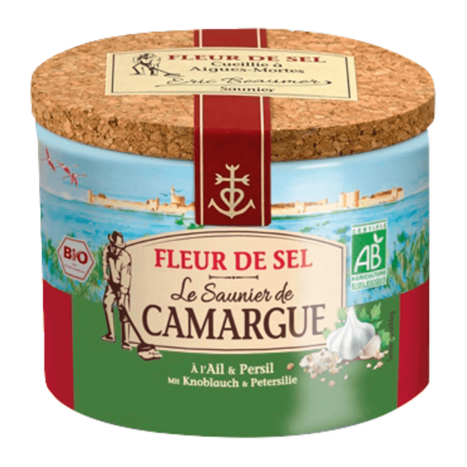 Camargue Fleur de Sel Meersalz mit Bio Knoblauch & Petersilie 125g