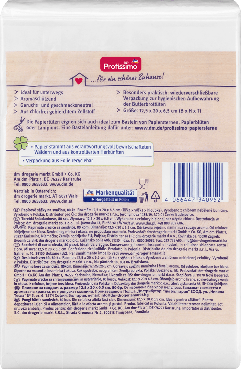 Butterbrottüten, 80 St