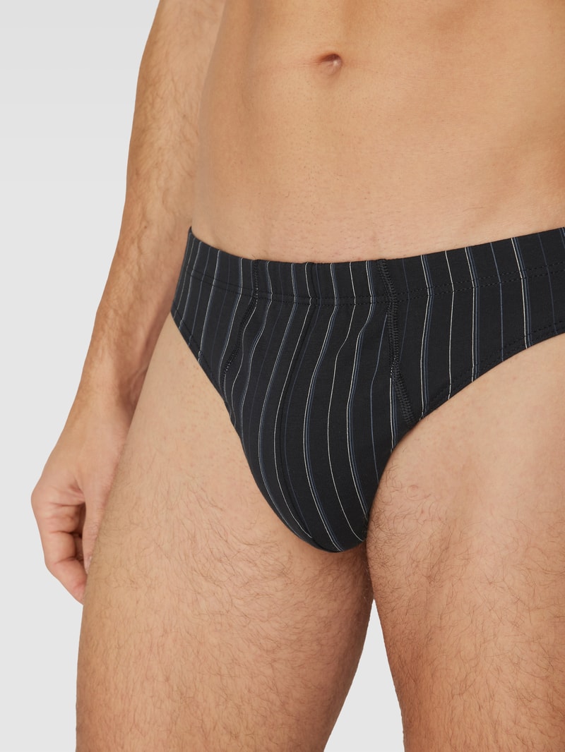 Slip mit elastischem Bund im 2er-Pack in anthrazit