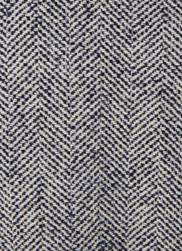 Cămașă Profumo din amestec de lână, cu croială clasică și model în spic de herringbone.