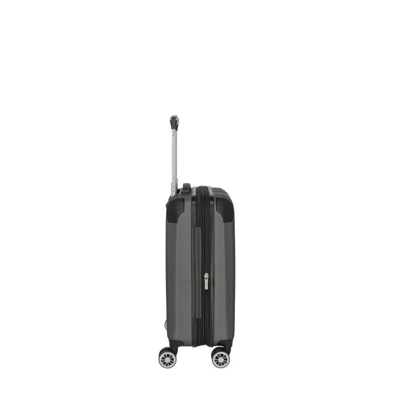 Travelite CITY Trolley S (55cm) mit 4 Rollen (erweiterbar) - Anthrazit