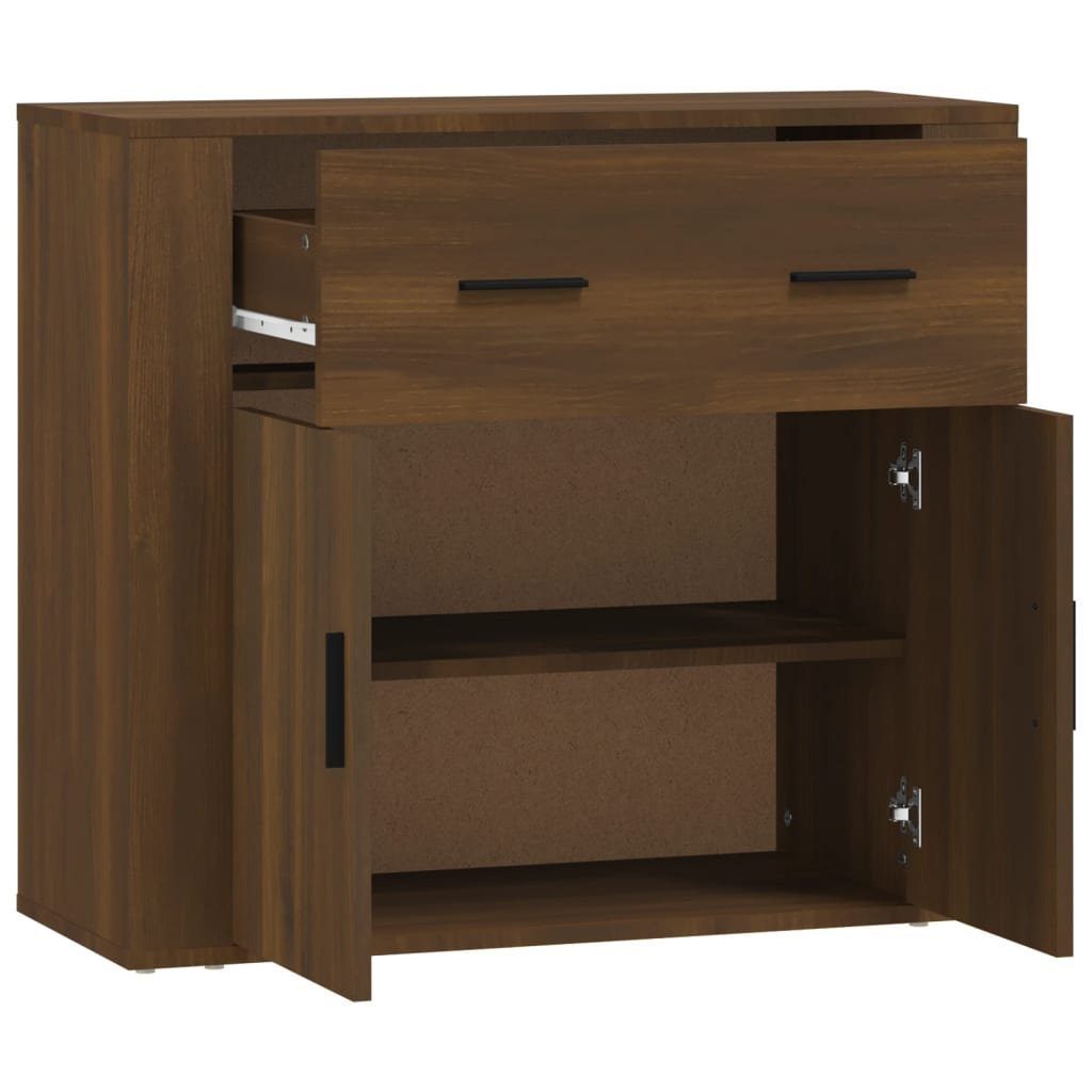 vidaXL Sideboard Sideboard Braun Eichen-Optik 80x33x70 cm Holzwerkstoff (1 St)