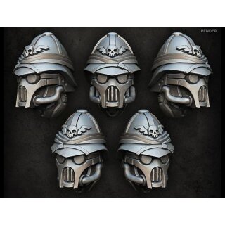 Masked Colonial Troopers Heads (5)