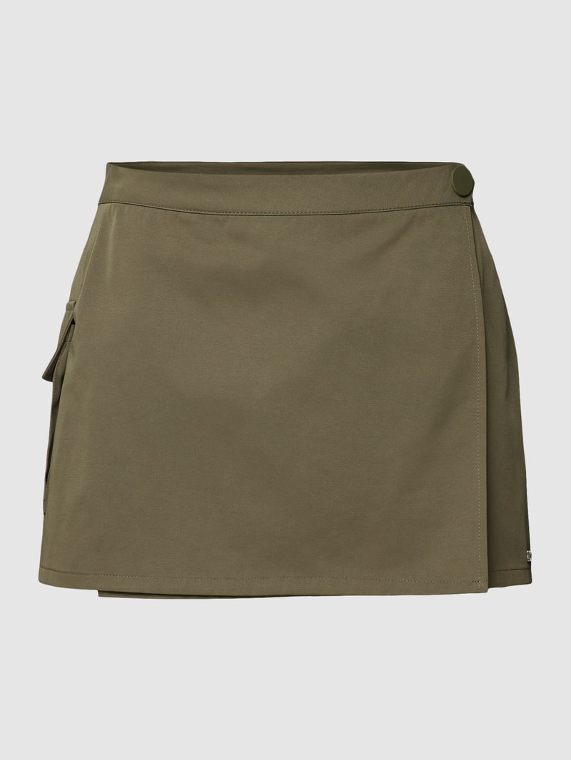 Wickelrock in Minilänge in khaki