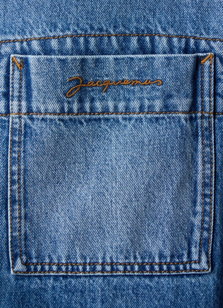 Jachetă din denim Jacquemus cu buzunar la piept