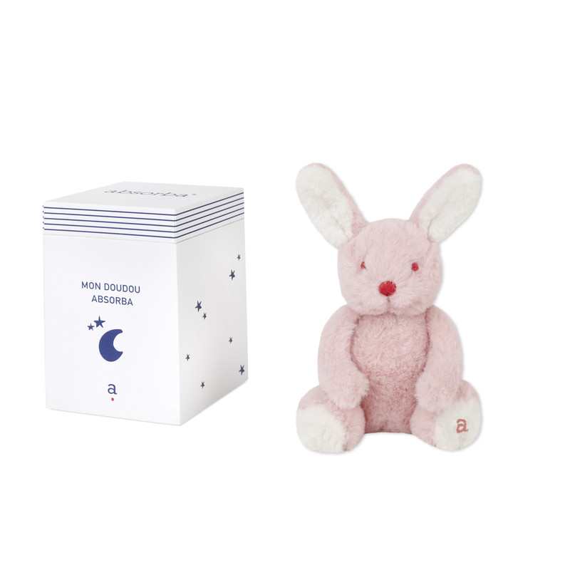 Peluche lapin 25 cm mixte Absorba