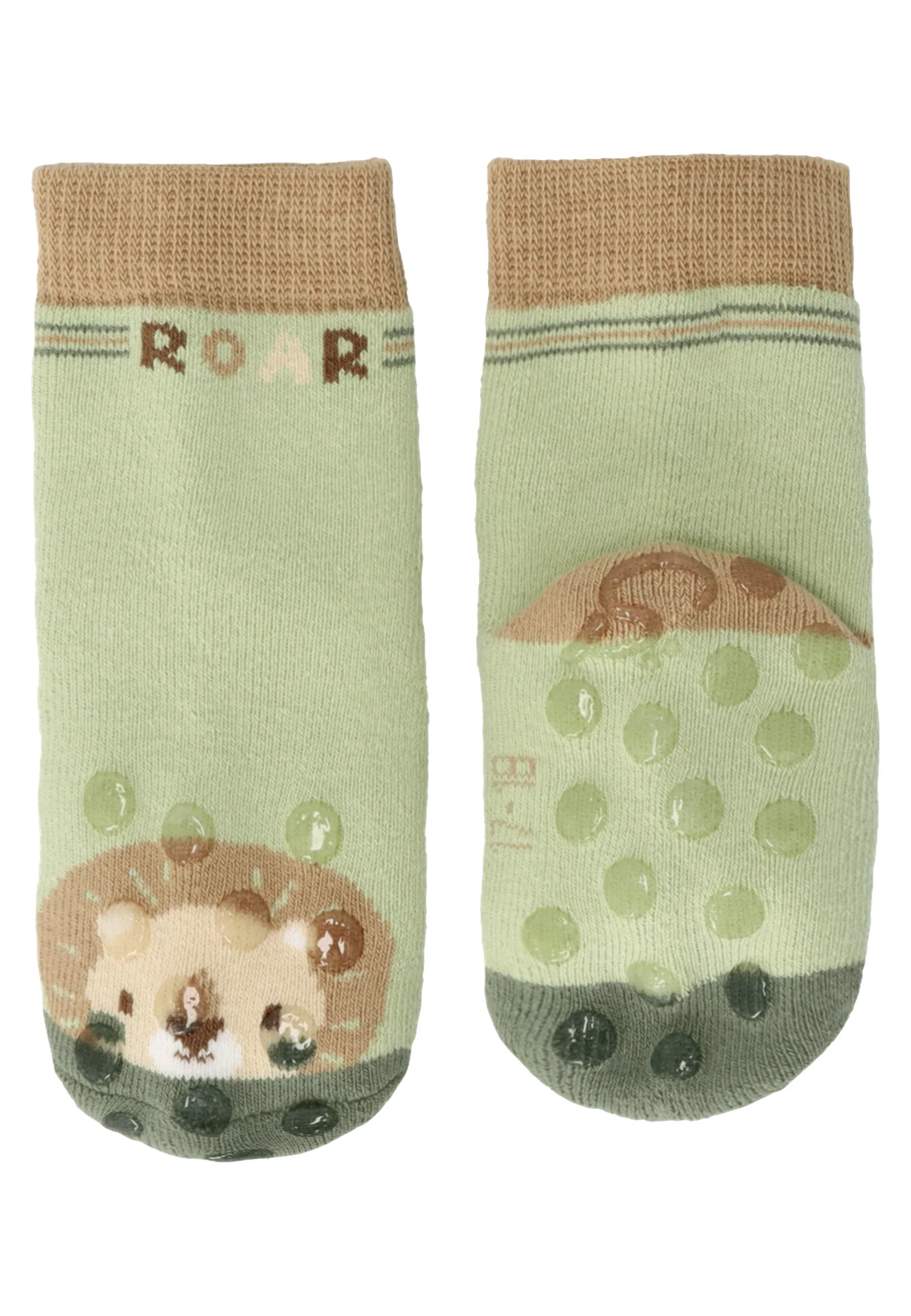 ABS Krabbelsocken im 2er Pack mit Motiv Löwe